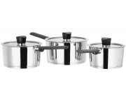 Judge Continental set of 3 Saucepans